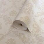 Modern Damask Pattern Wallpaper, Colour Cream Code 24206-2