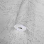 Tropical Leaf Patterned Wallpaper, Colour White Code 24208-1
