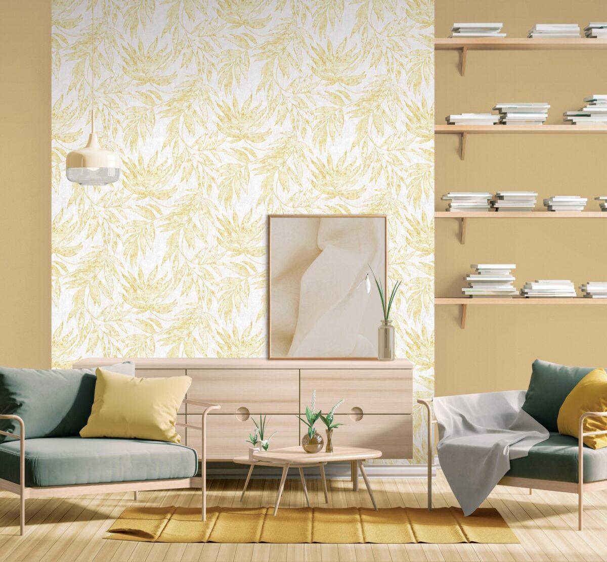 Tropical Leaf Patterned Wallpaper, Colour Cream Code 24208-3 - Image 4