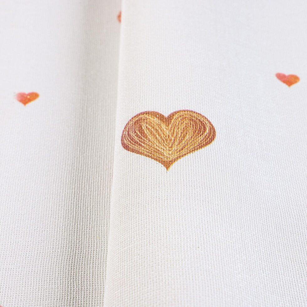 Heart Shaped Patterned Wallpaper with Warm Colors Light, Yellow Code 8905-1 - Image 5