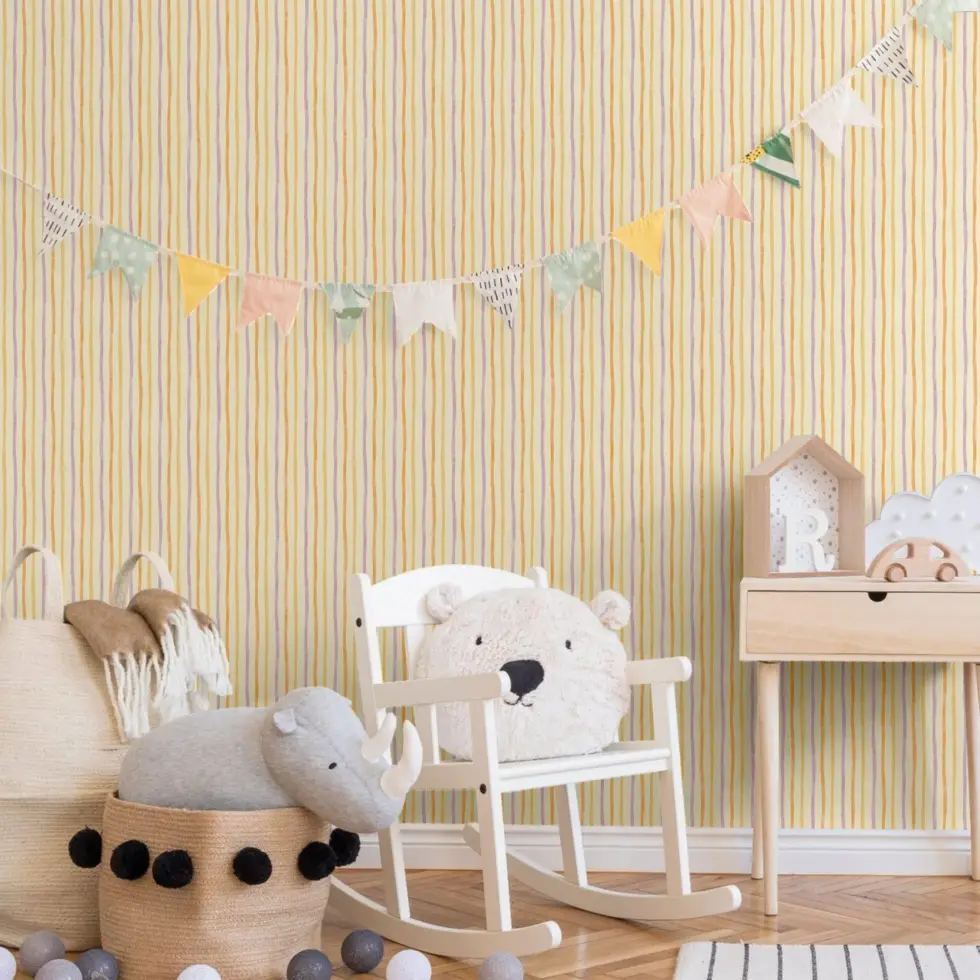 Light Colored Striped Wallpaper Colors Light, Orange Code 8906-2