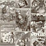 Wallpapers with Comic Book Covers from DC Colors Dark, Gray Code 8922-2