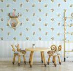 Flintstones Cartoon Themed Wallpaper Colors Blue, Light Code 8924-1