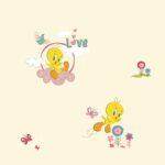 Wallpaper design with Tweety bird Colors Beige, Light Code 8931-1