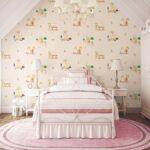 Wallpaper with Lola Bunny and Animals Colors Beige, Light Code 8932-1