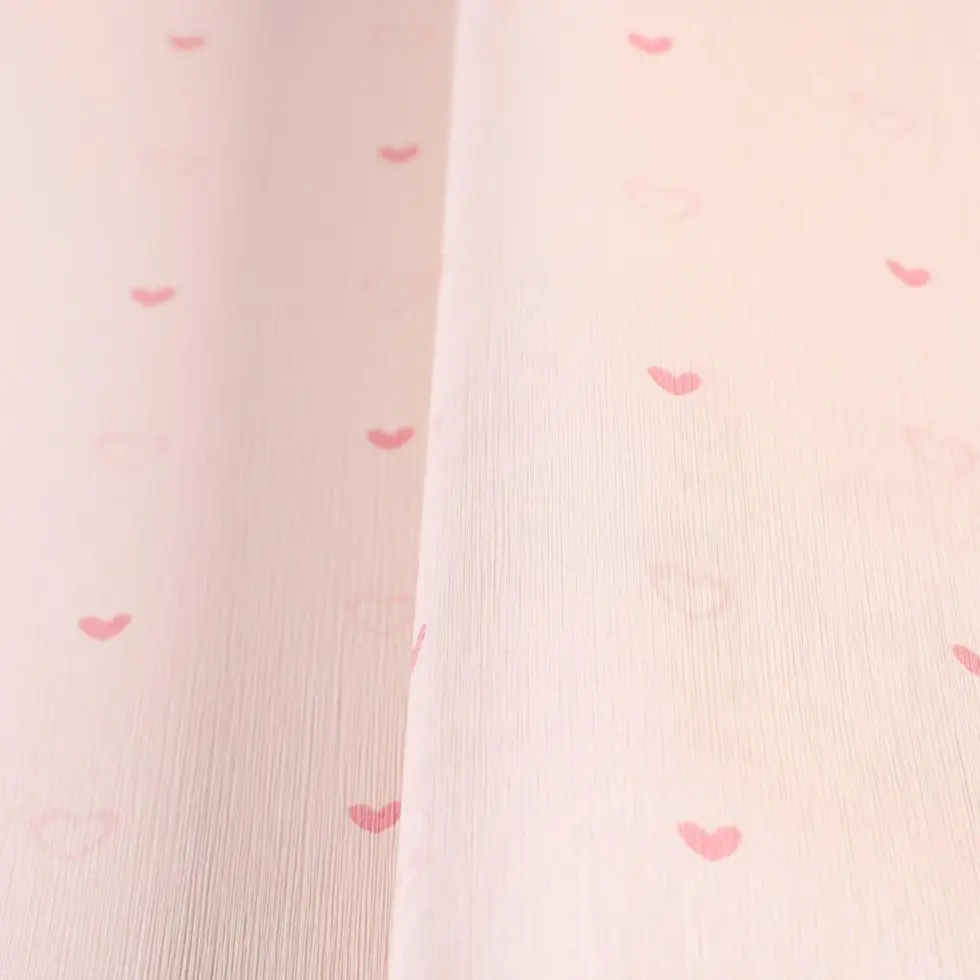 Heart Shaped Patterned Wallpaper Colors Light, Pink Code 8933-2 - Image 3