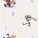 Looney Tunes Characters Playing Music Wallpaper Colors Gray, Light Code 8936-1 - Image 2