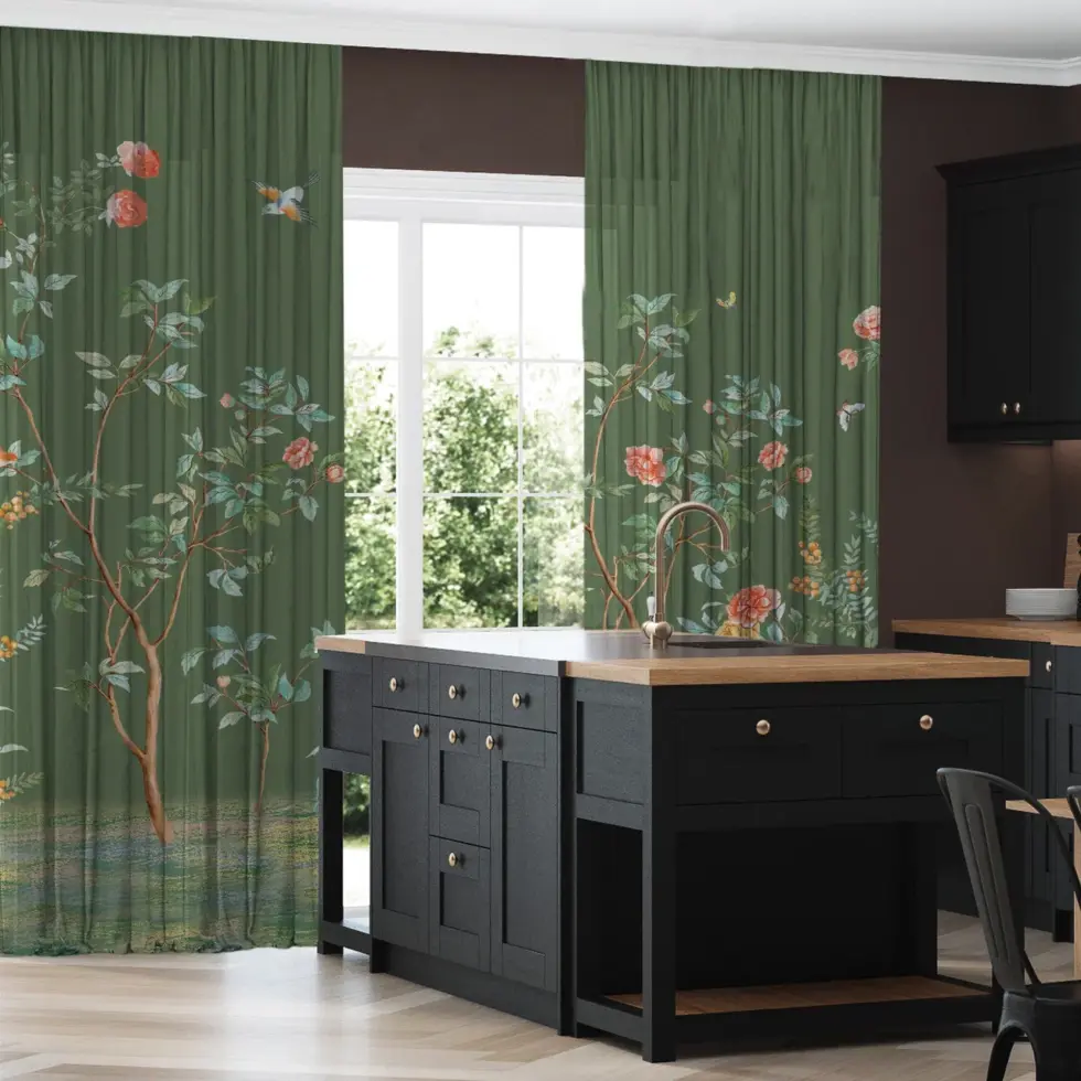 AdaHome Eyelet Curtains Collection Available in a Variety of Martials and Multicoloured - Code P315