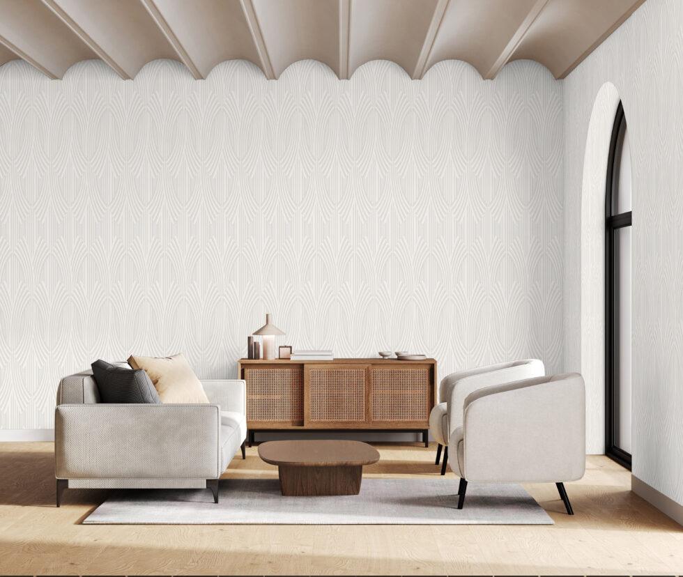 Icon Harmony Design Wallpaper, Cream Colour, Code 24102-1 - Image 3