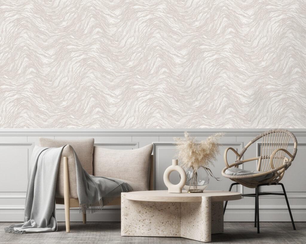 Icon Abstract Rhythm Design Wallpaper, White Colour, Code 24104-1 - Image 3