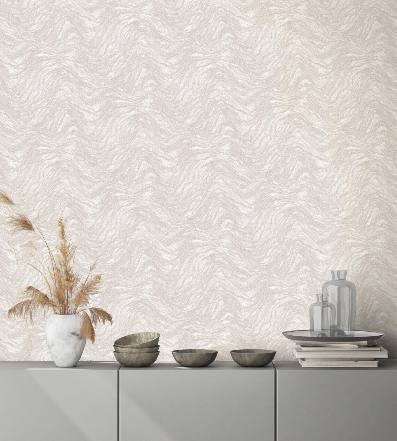 Icon Abstract Rhythm Design Wallpaper, White Colour, Code 24104-1 - Image 4