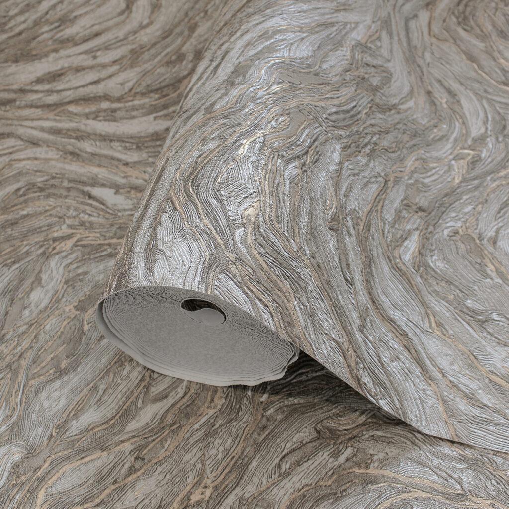Icon Abstract Rhythm Design Wallpaper, Gray Colour, Code 24104-3