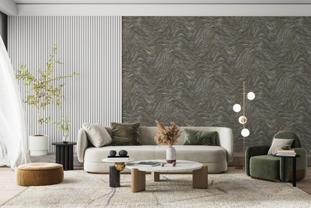 Icon Abstract Rhythm Design Wallpaper, Black Colour, Code 24104-5 - Image 3