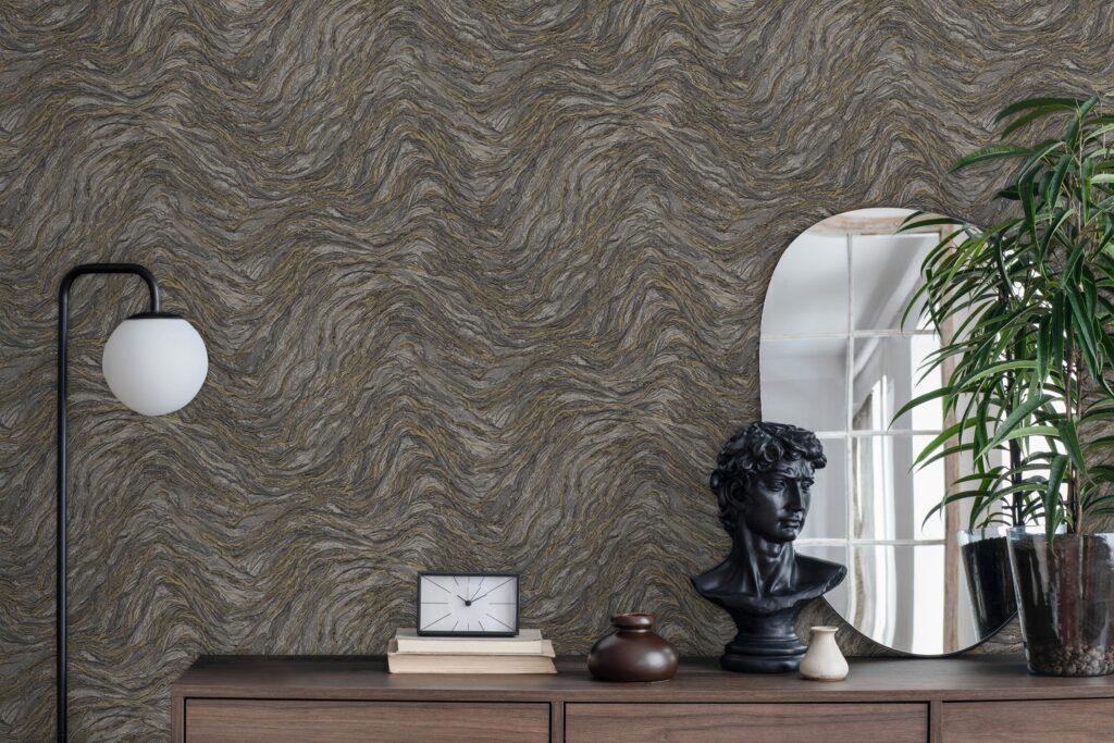 Icon Abstract Rhythm Design Wallpaper, Black Colour, Code 24104-5 - Image 4