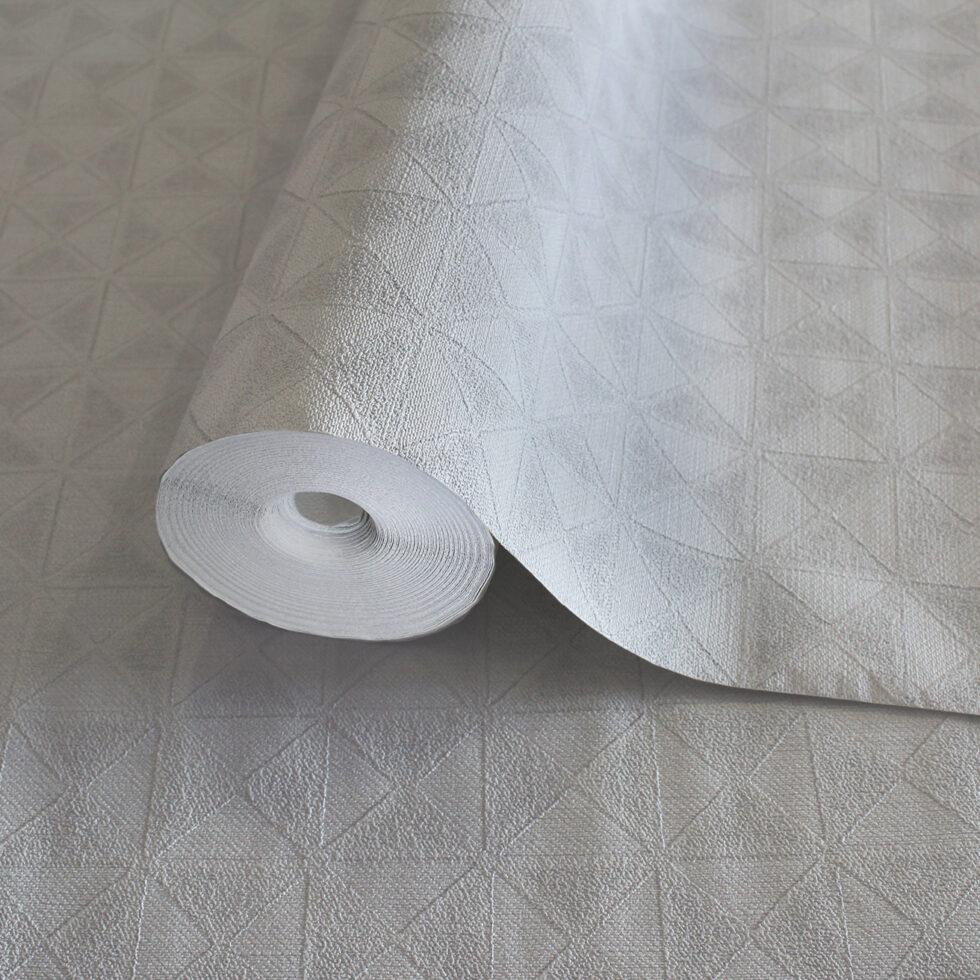 Icon Colour Storm Design Wallpaper, White Colour, Code 24105-1