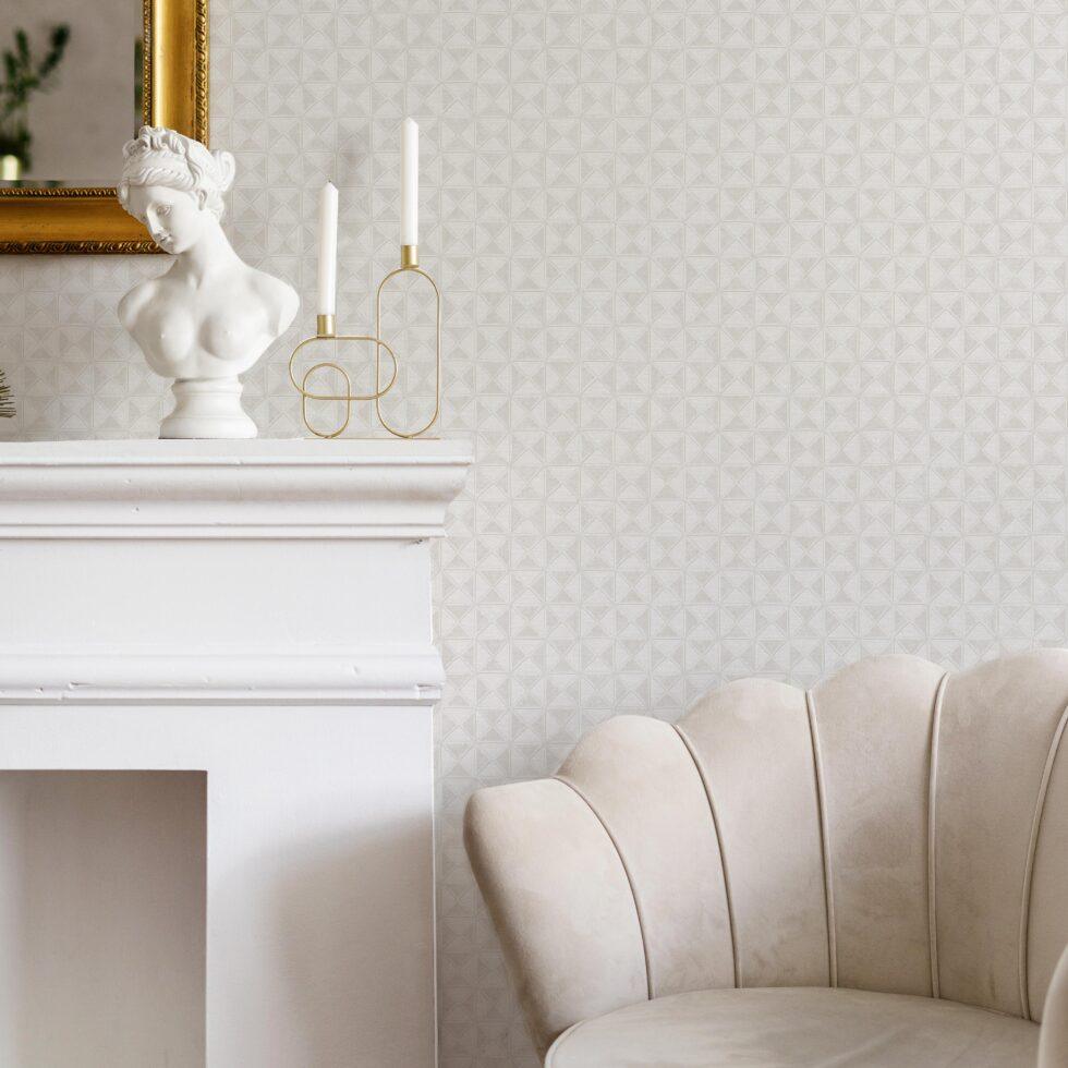 Icon Colour Storm Design Wallpaper, White Colour, Code 24105-1 - Image 3