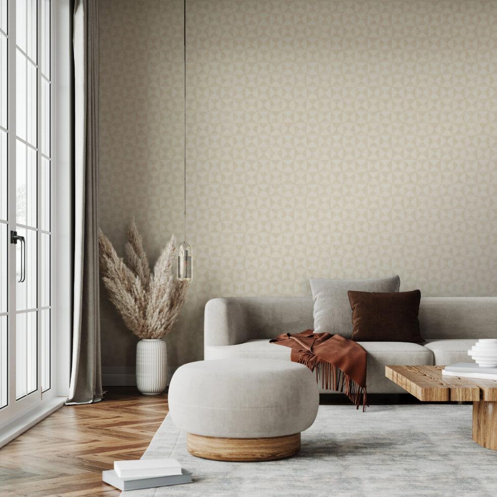 Icon Colour Storm Design Wallpaper, Cream Colour, Code 24105-2 - Image 3