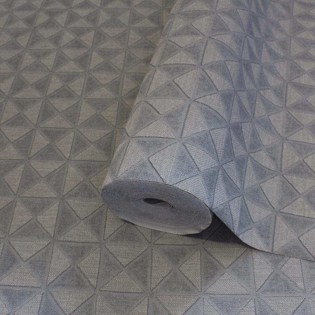 Icon Colour Storm Design Wallpaper, Gray Colour, Code 24105-3