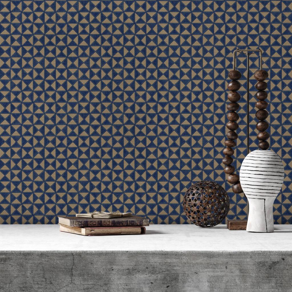 Icon Colour Storm Design Wallpaper, Blue Colour, Code 24105-4 - Image 3