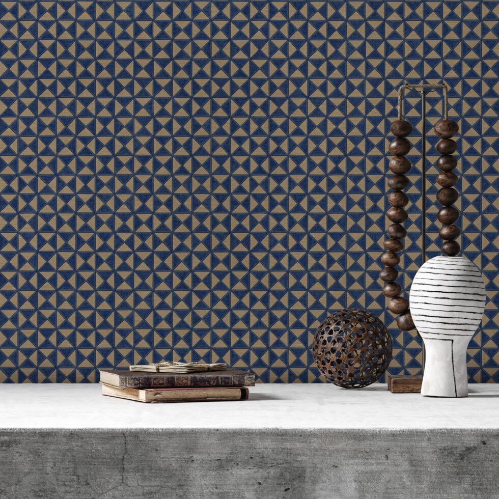 Icon Colour Storm Design Wallpaper, Blue Colour, Code 24105-4 - Image 3