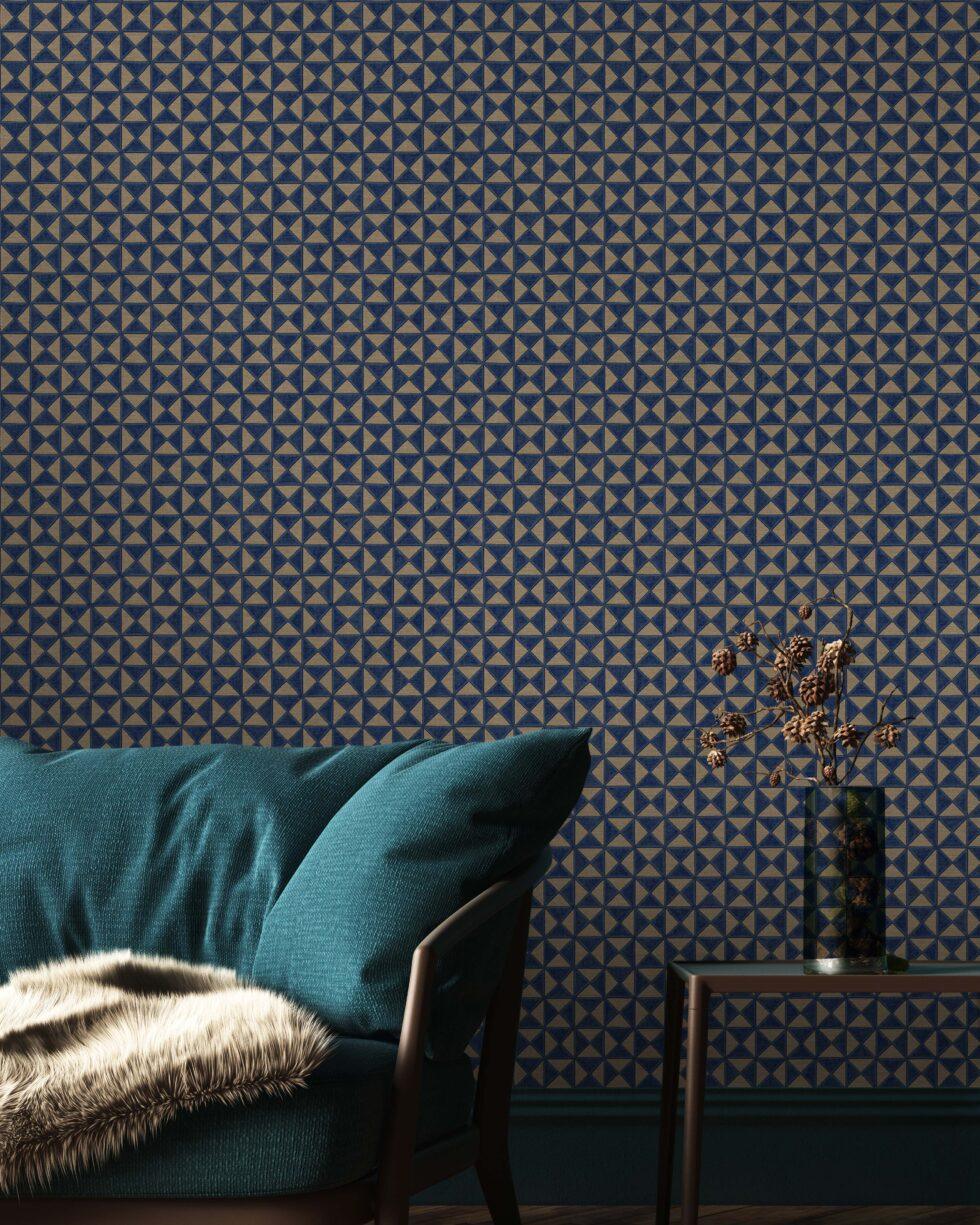 Icon Colour Storm Design Wallpaper, Blue Colour, Code 24105-4 - Image 4