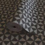 Icon Colour Storm Design Wallpaper, Black Colour, Code 24105-5