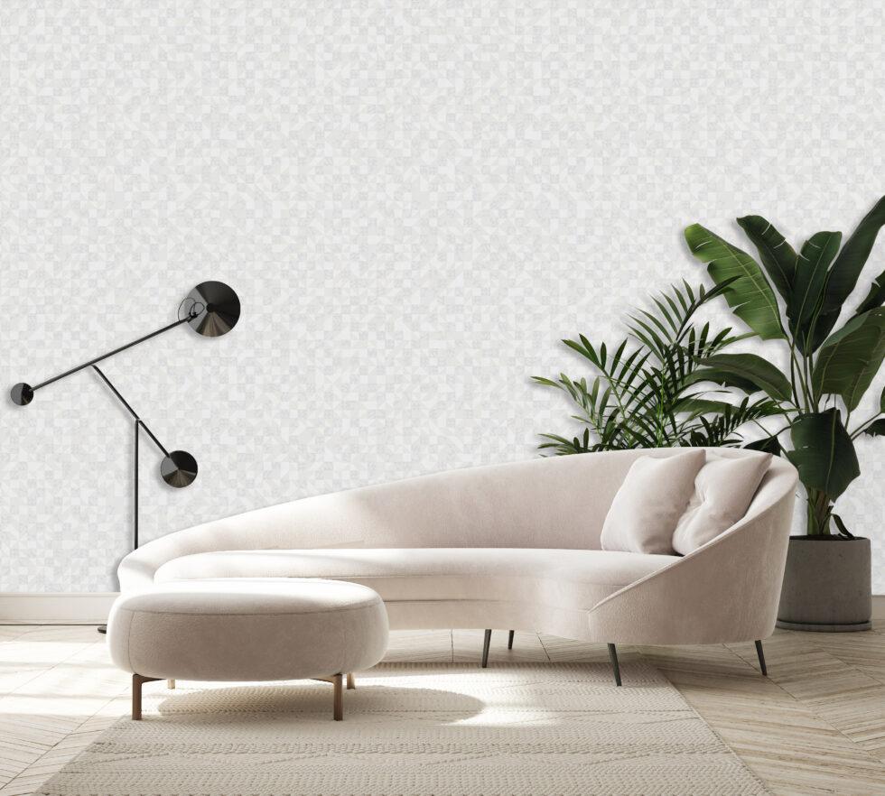 Icon Endless Patterns Design Wallpaper, White Colour, Code 24106-1 - Image 2