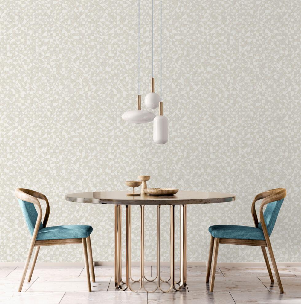 Icon Endless Patterns Design Wallpaper, Cream Colour, Code 24106-3 - Image 2