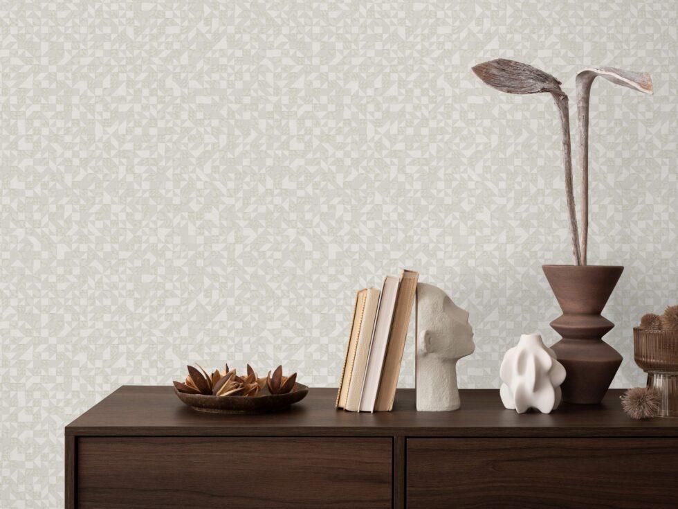 Icon Endless Patterns Design Wallpaper, Cream Colour, Code 24106-3 - Image 4