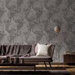 Icon Forest of Forms Design Wallpaper, Anthracite Gray Colour, Code 24107-3 - Image 3
