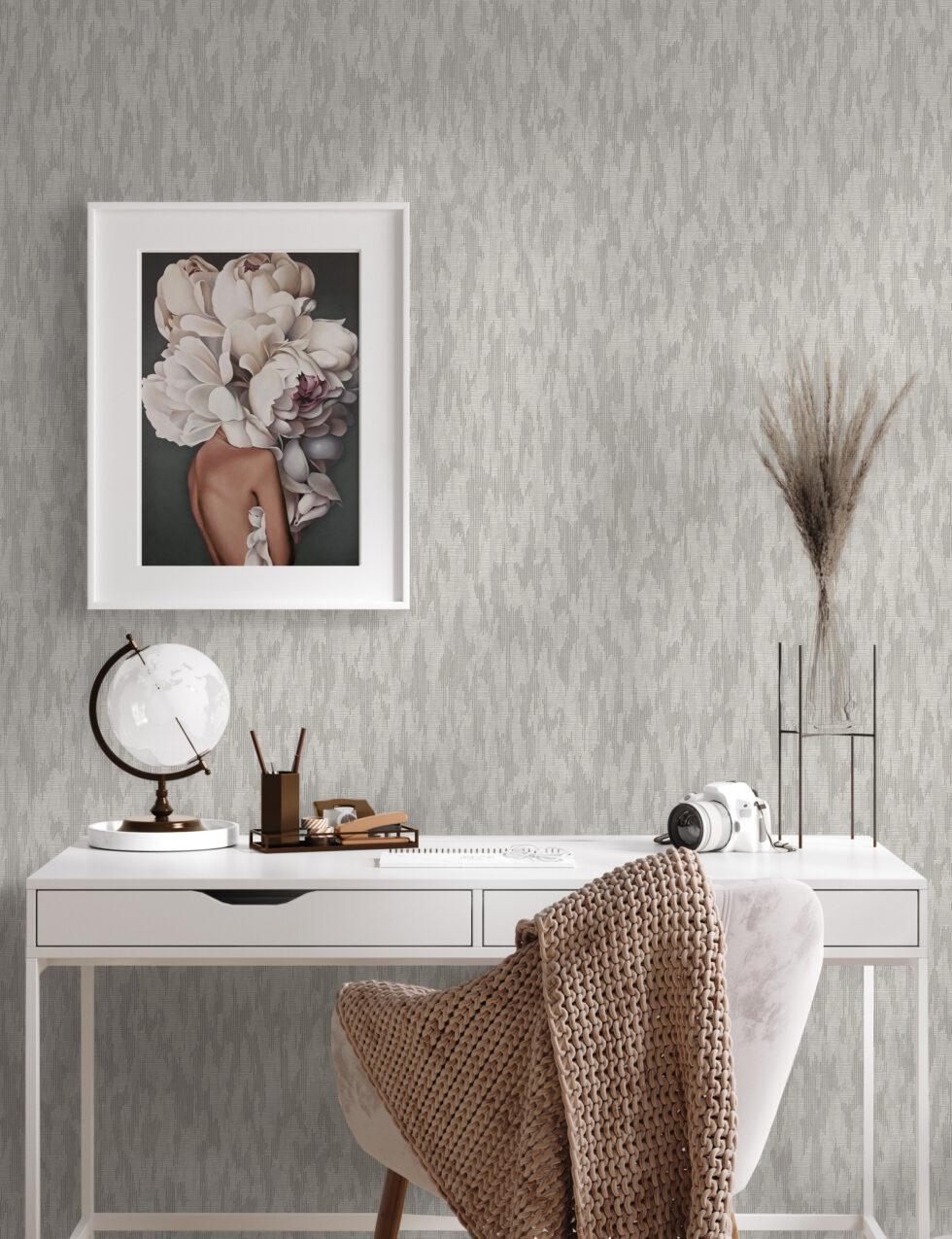Icon Design Wallpaper, Gray Colour, Code 24108-3 - Image 4