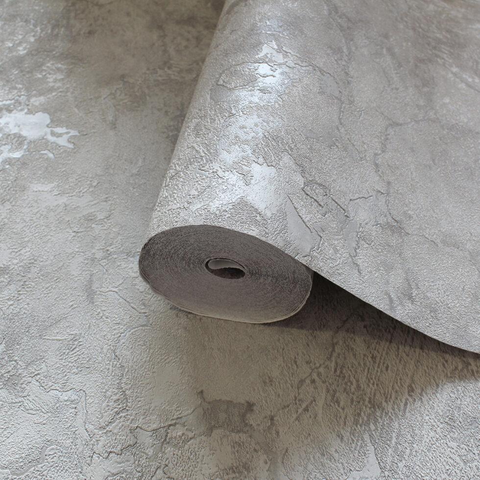 Icon Modern Lines Design Wallpaper, Silver Colour, Code 24109-1