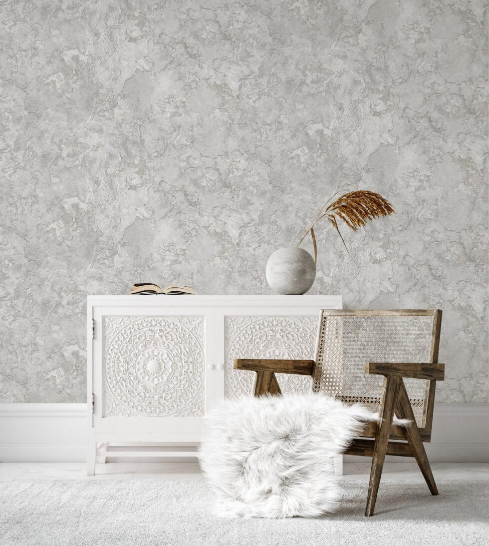 Icon Modern Lines Design Wallpaper, Silver Colour, Code 24109-1 - Image 3