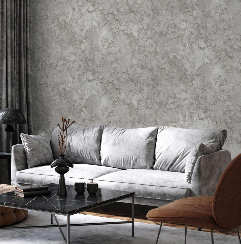 Icon Modern Lines Design Wallpaper, Gray Colour, Code 24109-2 - Image 3