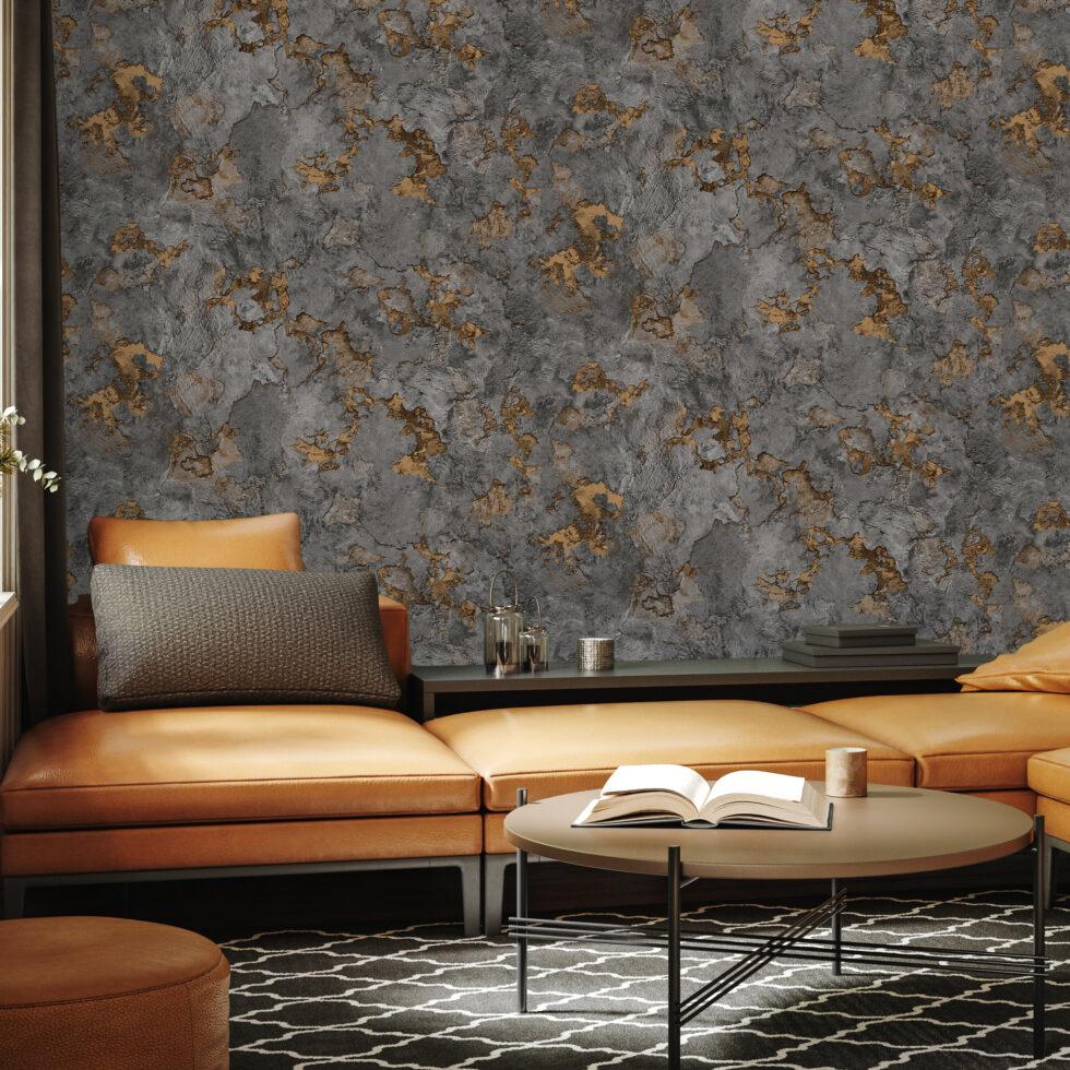 Icon Modern Lines Design Wallpaper, Brown Colour, Code 24109-4 - Image 4