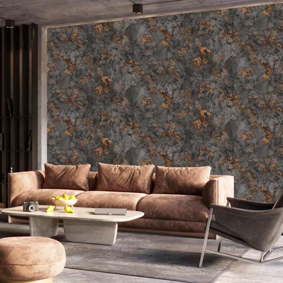 Icon Modern Lines Design Wallpaper, Black Colour, Code 24109-5 - Image 3