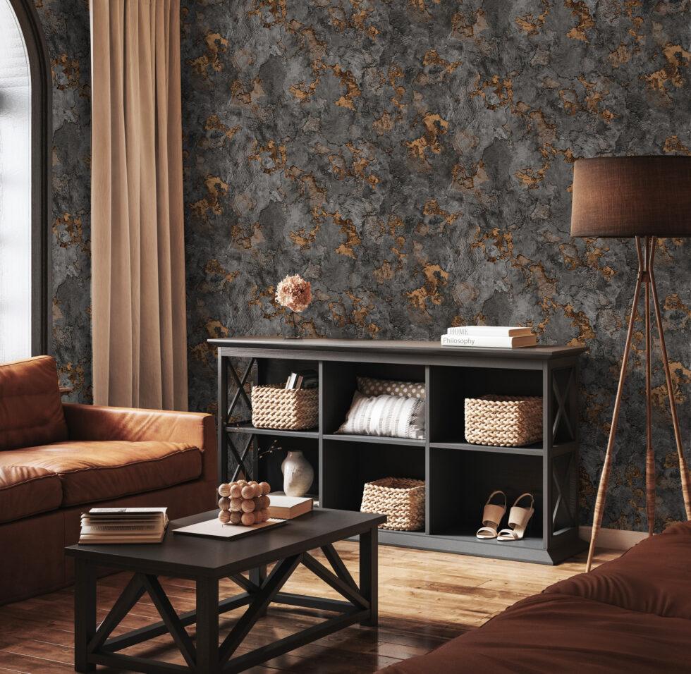 Icon Modern Lines Design Wallpaper, Black Colour, Code 24109-5 - Image 4