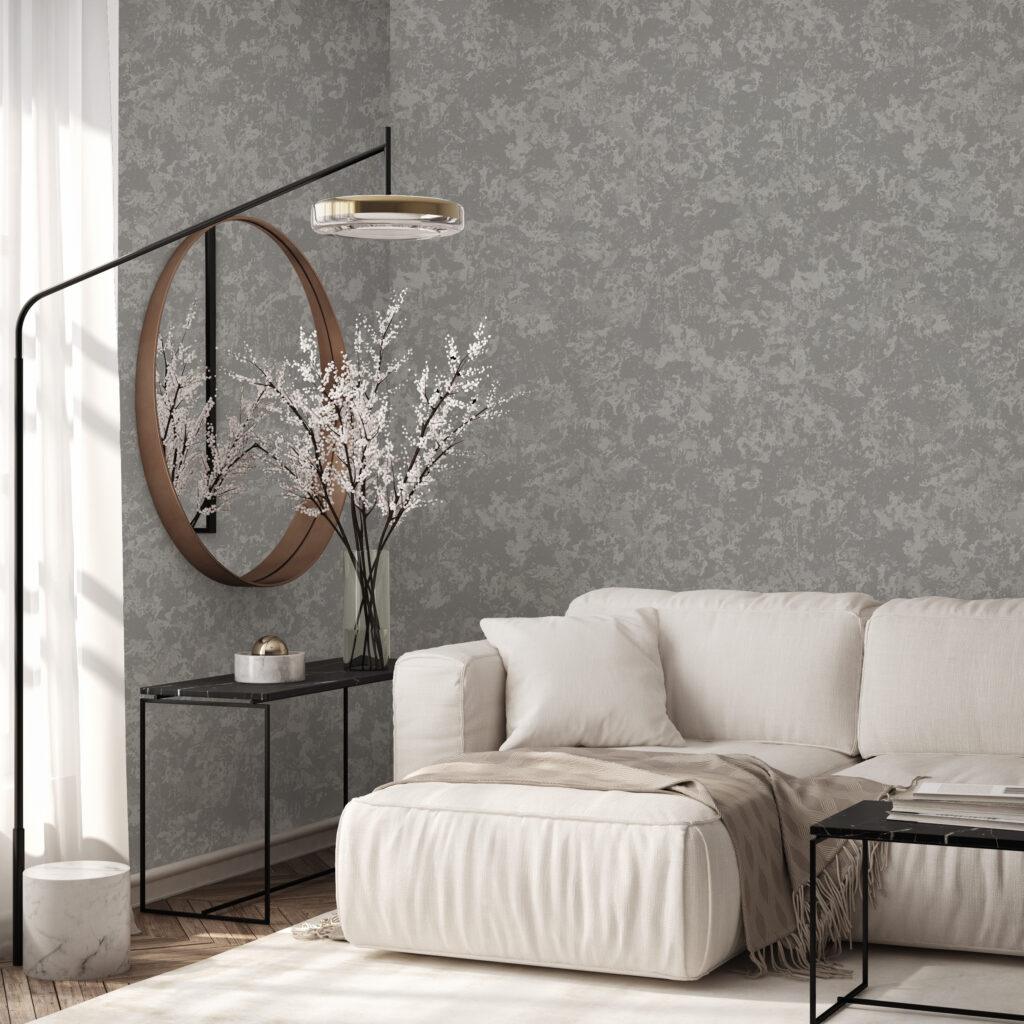 Icon Abstract Strokes Design Wallpaper, Gray Colour, Code 24112-3 - Image 3