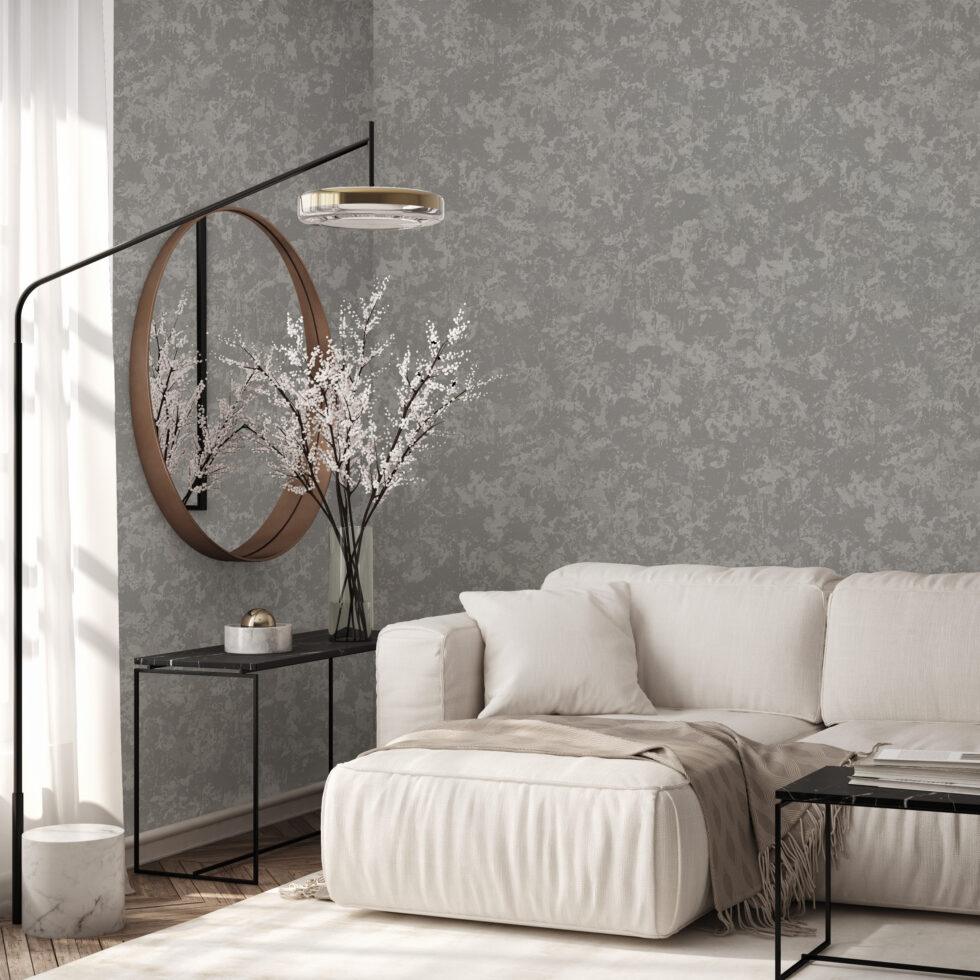 Icon Abstract Strokes Design Wallpaper, Gray Colour, Code 24112-3 - Image 3