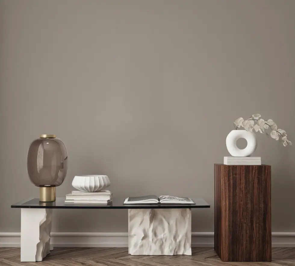 Modern Plain Pattern Wallpaper, Colour Nescafé 24201-11 - Image 3