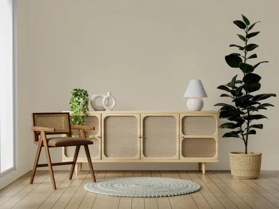 *Modern Plain Pattern Wallpaper, Colour neutral Cream 24201-13 - Image 4