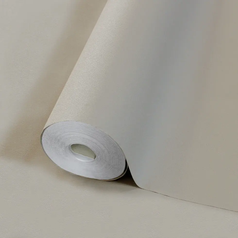 *Modern Plain Pattern Wallpaper, Colour neutral Milky Cream 24201-14