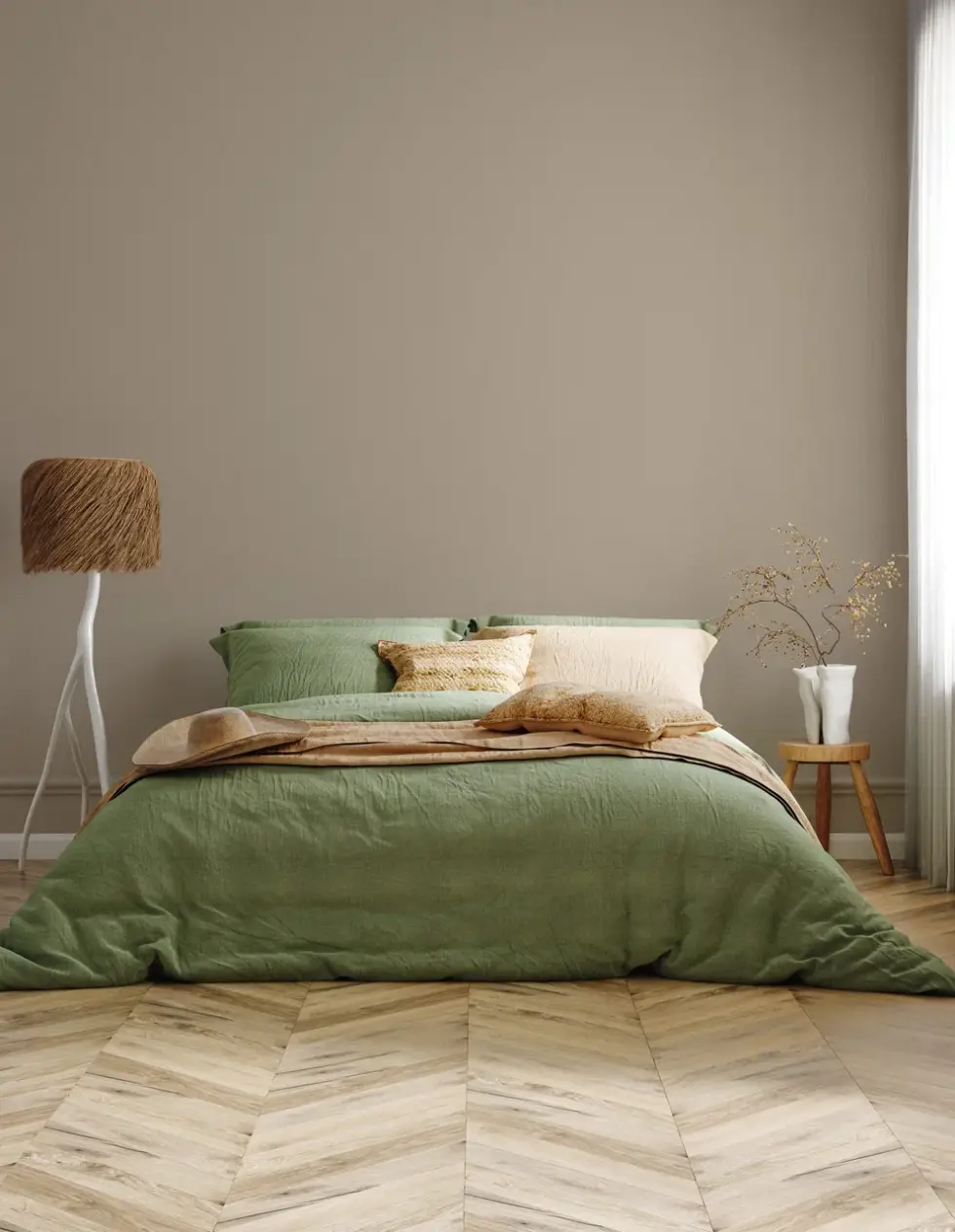 *Modern Plain Pattern Wallpaper, Colour Honey Cream 24201-16 - Image 2