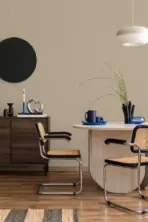 *Modern Plain Pattern Wallpaper, Colour Honey Cream 24201-16 - Image 3