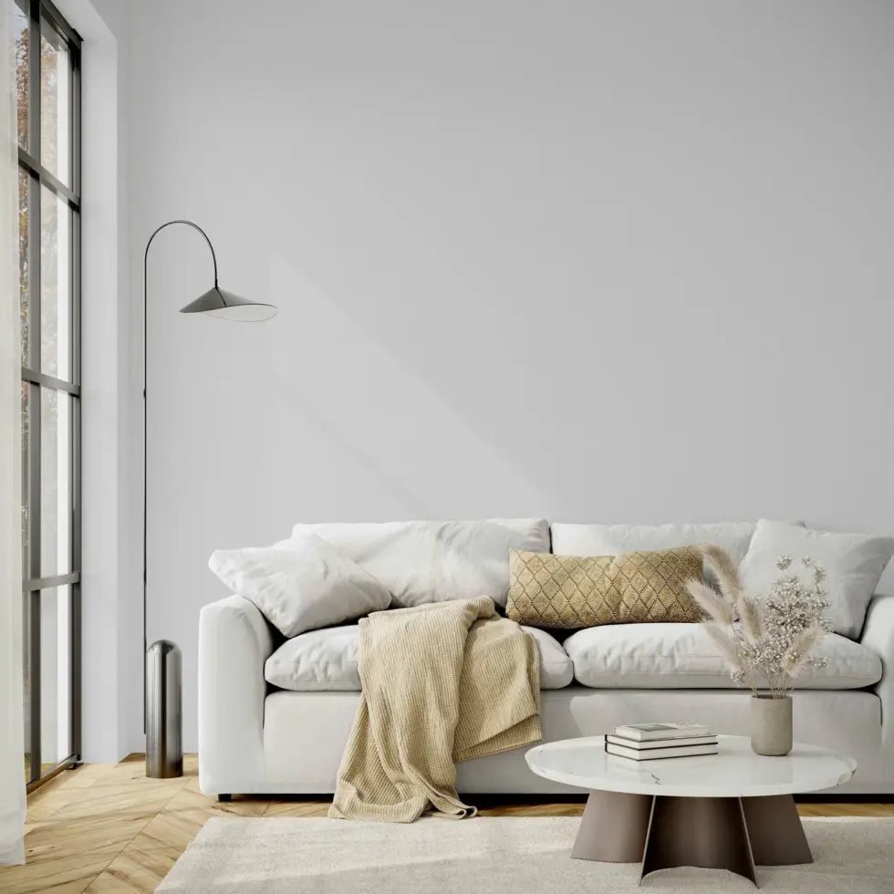 Modern Plain Pattern Wallpaper, Dove White Code 24202-2 - Image 2