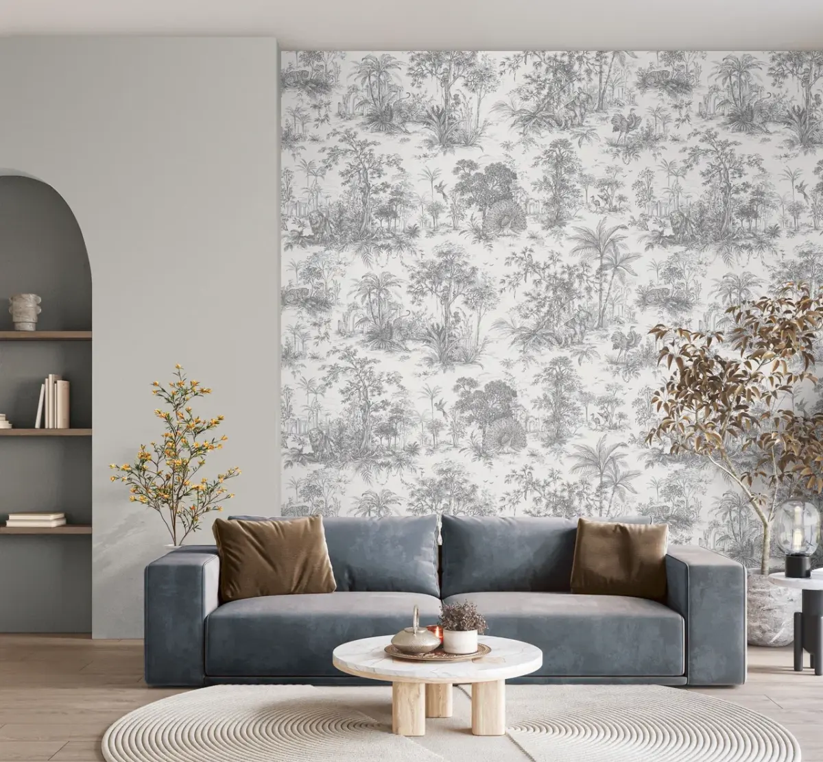 Modern Plain Pattern Wallpaper, Colour Stone Cream Code 24202-4 - Image 3