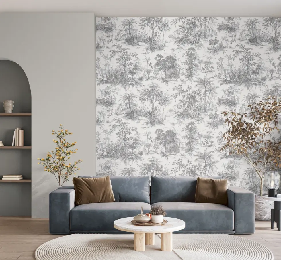 Modern Plain Pattern Wallpaper, Colour Stone Cream Code 24202-4 - Image 3