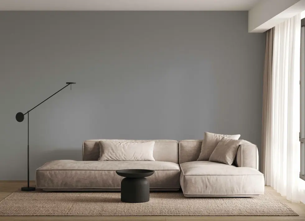 Modern Plain Pattern Wallpaper, Colour Smokey Gray Code 24202-5 - Image 2