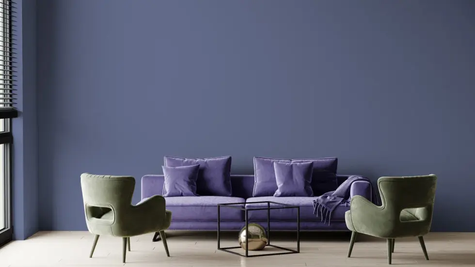 *Modern Plain Pattern Wallpaper, Colour Purple Code 24202-6 - Image 2