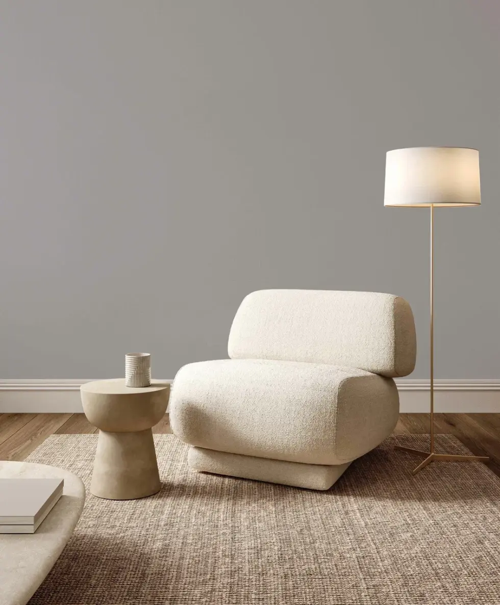 Modern Plain Pattern Wallpaper, Colour Silver Beige Code 24205- 3 - Image 3